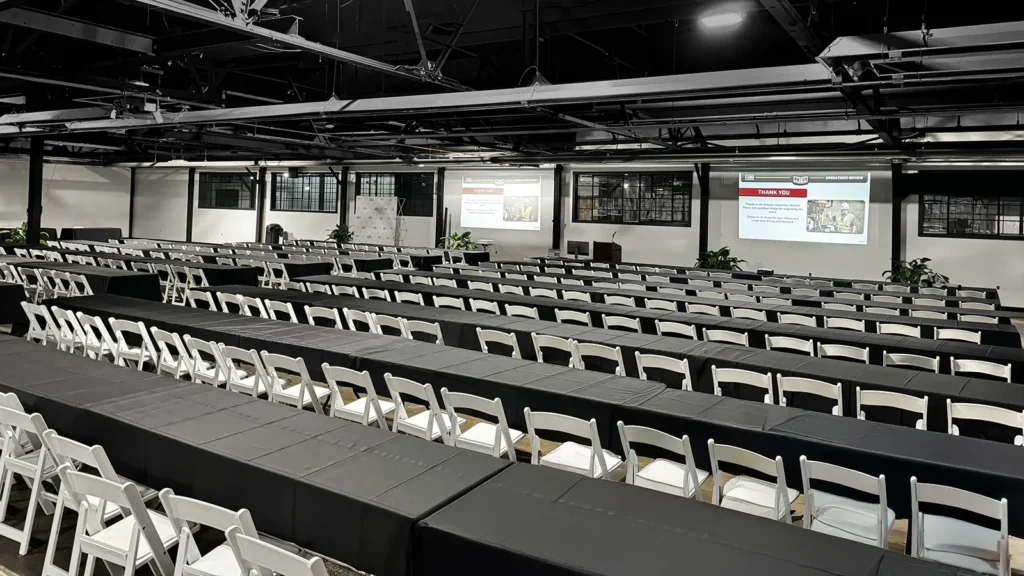 Corporate Meeting Setup Seating 16x9